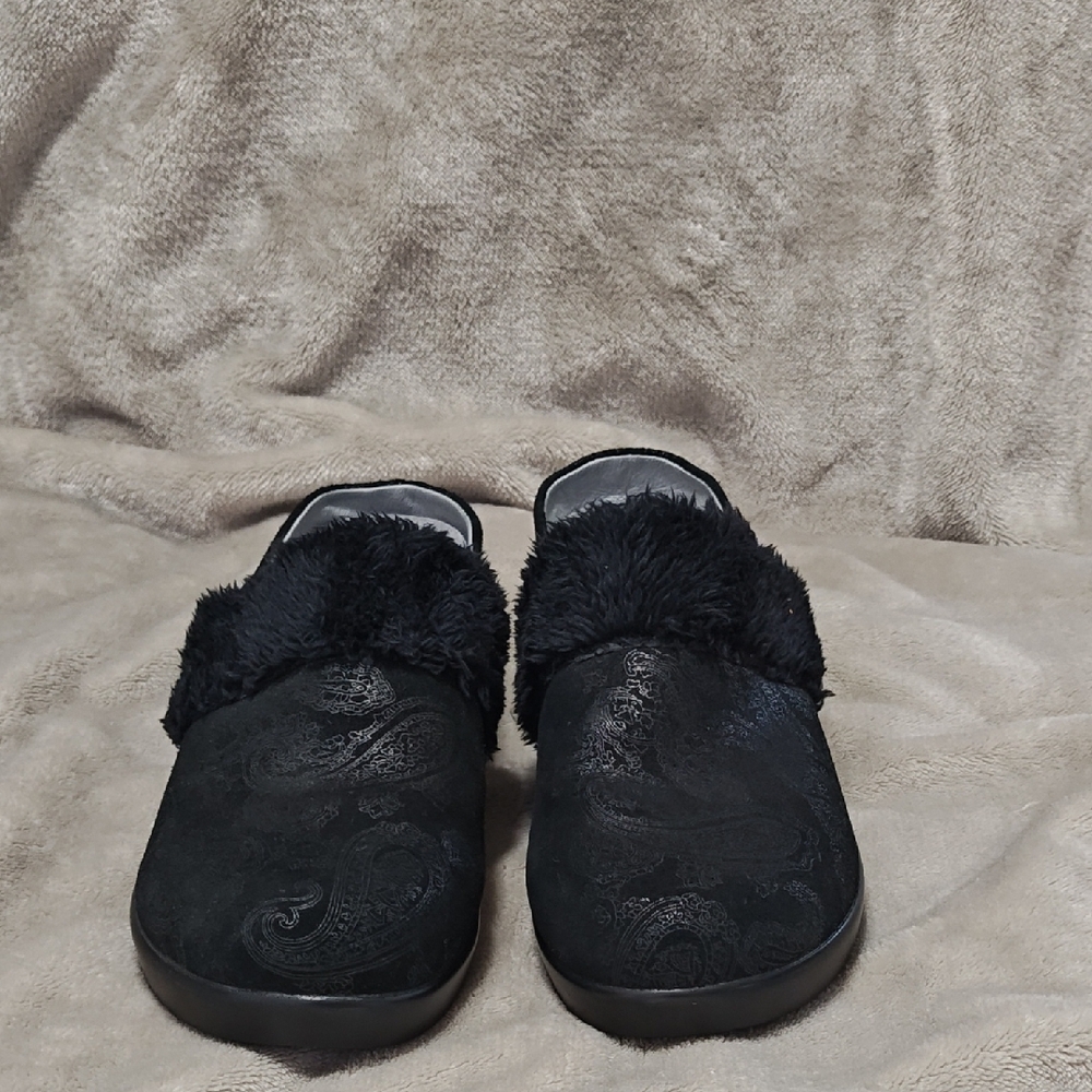 Alegria Isabelle Black Beauty Mules Women's Fur-Lined Shoes size 38/7.5-8 - Picture 11 of 11